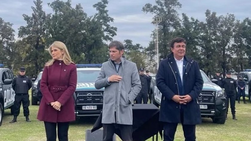 Kicillof y Magario compartieron un acto con el procesado intendente matancero