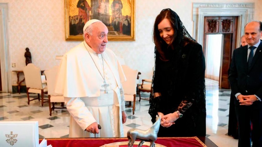 El Papa Francisco se reunió con Victoria Villarruel en el Vaticano