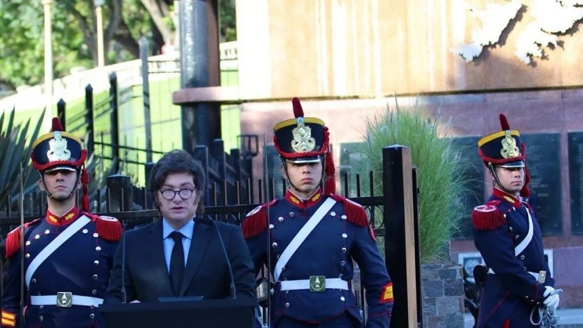 Milei en el homenaje a los Héroes de Malvinas: 