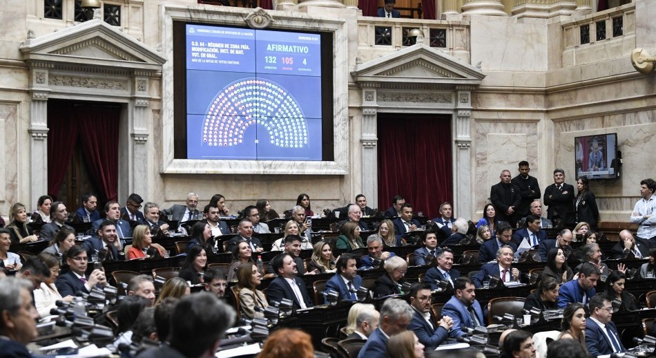 Diputados dio media sanción a la ley que recorta los subsidios al gas por “zona fría”
